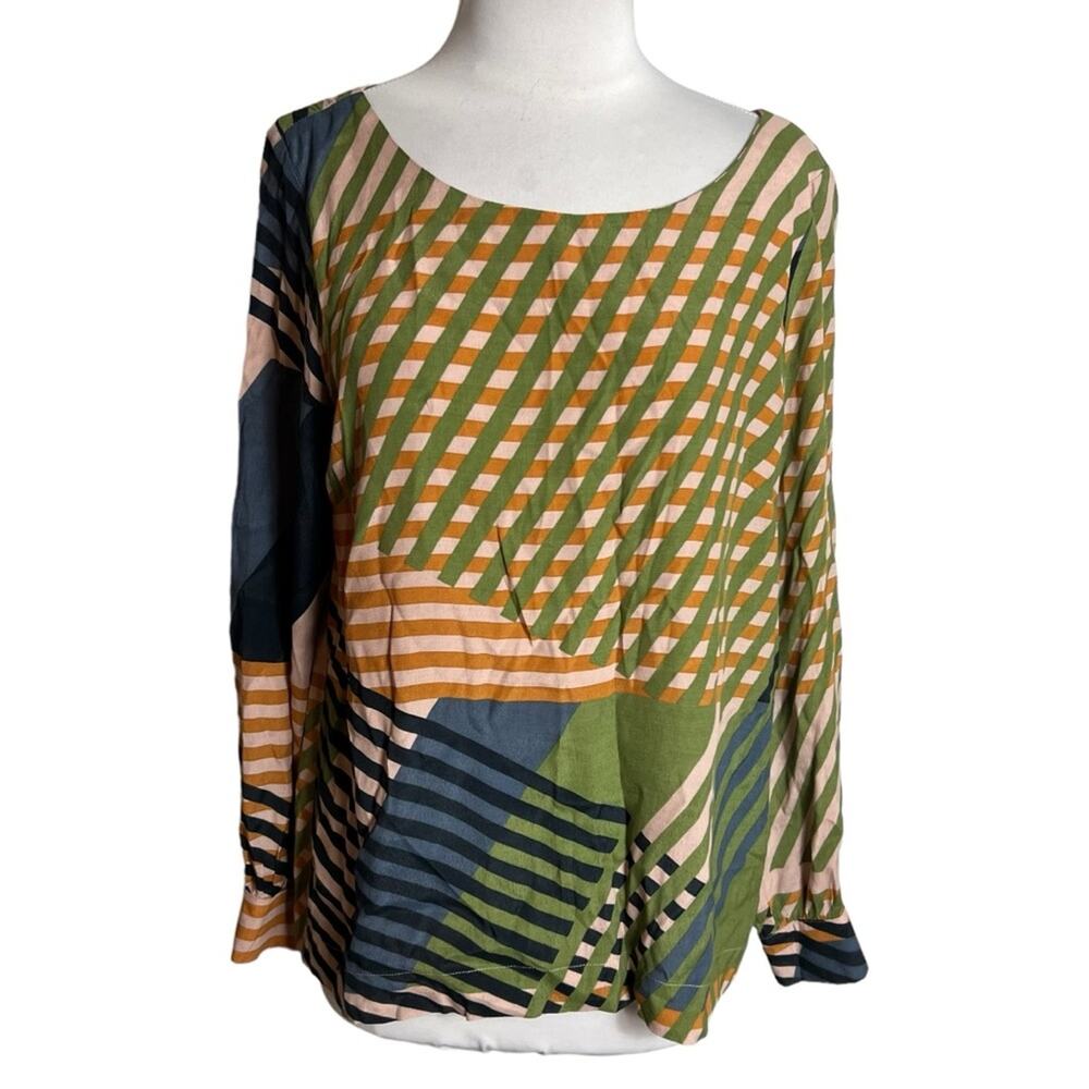 Obus geometric print blouseā